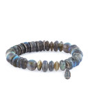 Labradorite Mixed-Bead Bracelet w/ Diamonds