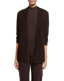 Organic Linen Knit Shaped Cardigan