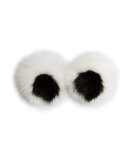 Eyes Mink Sticker for Handbag, White