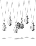 Petite Sterling Silver Initial "I" Locket Necklace