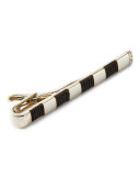 Poleng Silver Tie Clip