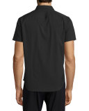 Rammis Short-Sleeve Woven Shirt, Black