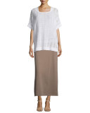 Interlock Maxi Skirt, Pebblestone 