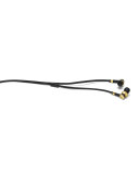 ME05 In-Ear Headphones, Brass Metal/Black Rubber