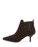 Latour Suede Pointed-Toe Bootie
