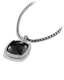 Albion Pendant with Onyx and Diamonds