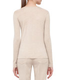 Long-Sleeve Round-Neck Pullover, Steppe