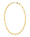 Lush Classic 24k Gold Station Necklace, 18"L