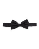 Raw Edge Bow Tie, Black