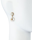 Selma Pearly Drop Earrings, Ivory