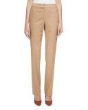 Barrow Straight-Leg Stretch-Wool Pants, Camel