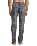 Paolo Flannel Lounge Pants, Toffee Check
