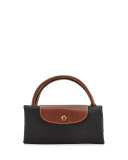 Le Pliage Large Monogram Travel Tote Bag, Black