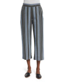 The Easy Cropped Pants, Playa Stripe