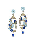 Lovebirds Lapis & Turquoise Drop Earrings