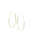 Large Sunrise Hoop Earrings in 14K Gold