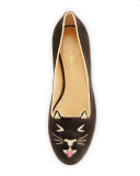 LOL Kitty Velvet Ballerina Flat