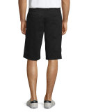 Griffin Flat-Front Shorts, Blue 