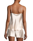 Bijoux Silk Satin Cami & Short Pajamas Set 