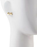 Mini Bow Stud Earrings, Gold