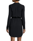 Elevated Long-Sleeve Shirtdress 