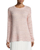 Foil-Print Sweater, Dusty Rose 