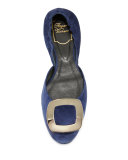 Ballerine Chips d'Orsay Flat, Navy