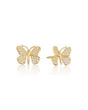 Wonderland Pavé Diamond Butterfly Stud Earrings