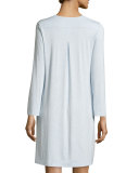Champagne Long-Sleeve Nightgown, Ashley Blue