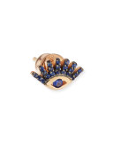 Protect Me 14K Rose Gold & Sapphire Evil Eye Stud Earring