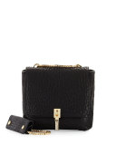 Cynnie Mini Double Messenger Bag, Black
