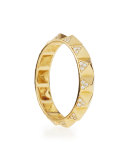 14k Pave Diamond Pyramid Eternity Band Ring