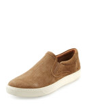 Ace Perforated Suede Skate Sneaker, Tan
