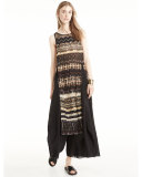 Rachel Sleeveless Printed Top, Maroc Print/Black