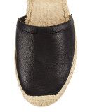 Gilles Studded Espadrille Flat, Black