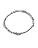 Petite Pavé Mini Single-Loop Bracelet with Diamonds