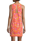 Sleeveless Printed Shift Dress 