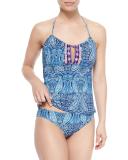 Honey Paisley-Print Tankini Swim Top