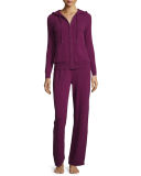 Cashmere Hooded Jogging Set, Women's 