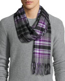 Arran Tartan Cashmere Muffler Scarf, Daviot