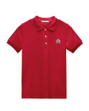 Tipped Jersey Polo Shirt, Size 4-6