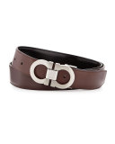 Reversible Leather Belt Boxed Gift Set, Black/Brown