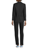 Alex Stretch Crepe Blazer, Black