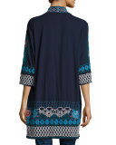 Tansy Duster Embroidered Cardigan 