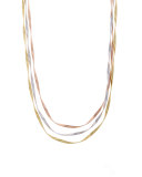 Marrakech Supreme Tricolor Three-Strand Necklace, 31.5"