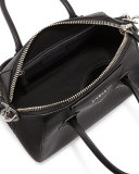 Antigona Small Leather Satchel Bag, Black