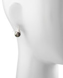 Gray South Sea Pearl & Diamond Drop Earrings, 0.56ct