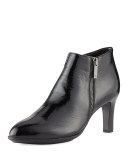 Dina Weatherproof Side-Zip Ankle Boot, Black