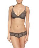 Feathers Contour Underwire Bra, Graphite