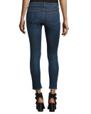 Faded Stretch Denim Capris, Orson